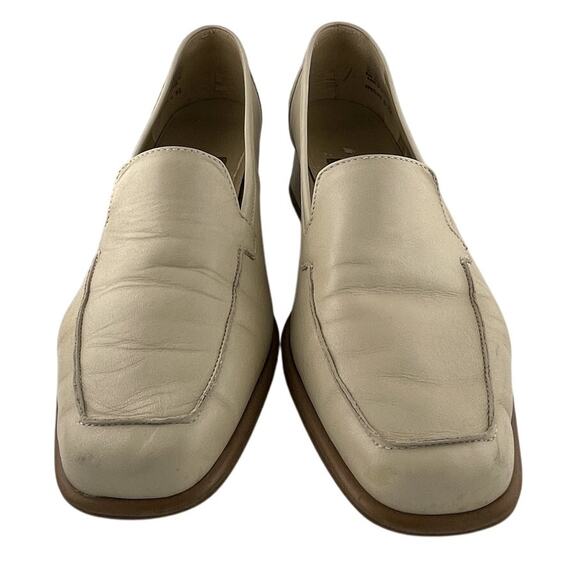 Preloved SPA Easy Spirit Cream Leather Box Toe Slip On Mule Size 9.5B - Picture 3 of 7